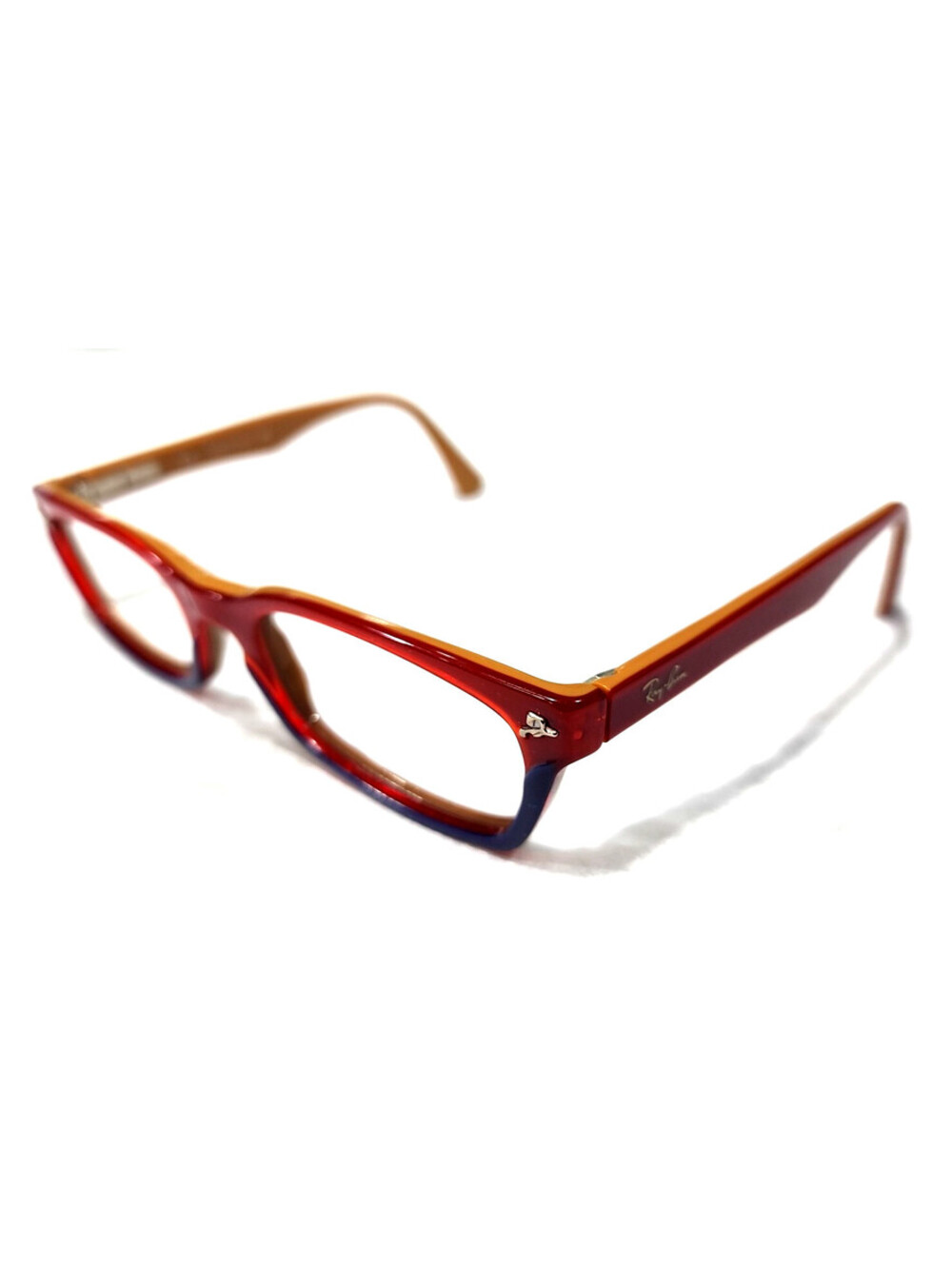 Ray Ban RB5017 2042 Red Blue Fade Rectangle Eyeglasses 50-19 135